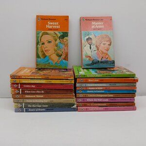Vintage Harlequin Romance Novels Lot Of 20 Paperbacks 1970s